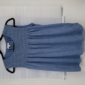 Max Studio Smocked Sleeveless Top M